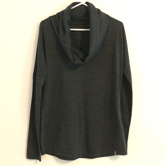 Icebreaker oversized cowl drop shoulder long sleeve top Small - Picture 1 of 5